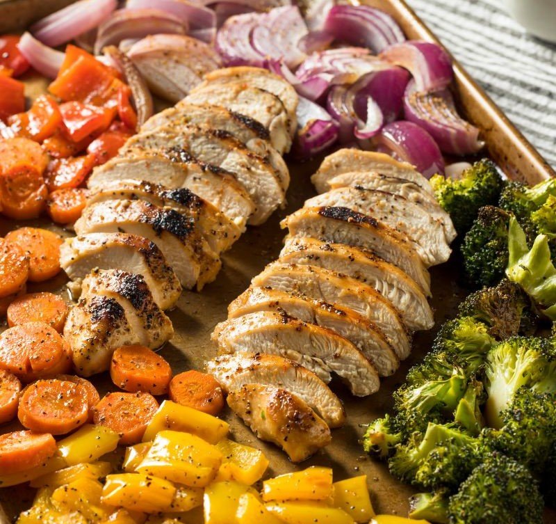 One-Pan Roasted Vegetables with Tofu